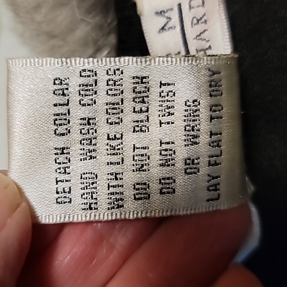 John Paul Richard cardigan ramie blend Sm w rabbit fur collar quiet luxury - Picture 7 of 9